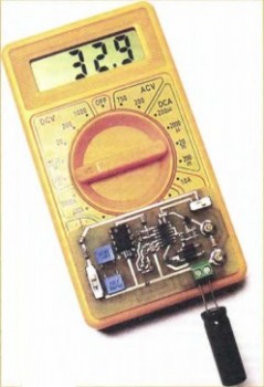Измеритель ёмкости и ЭПС оксидных конденсаторов вид на приборе